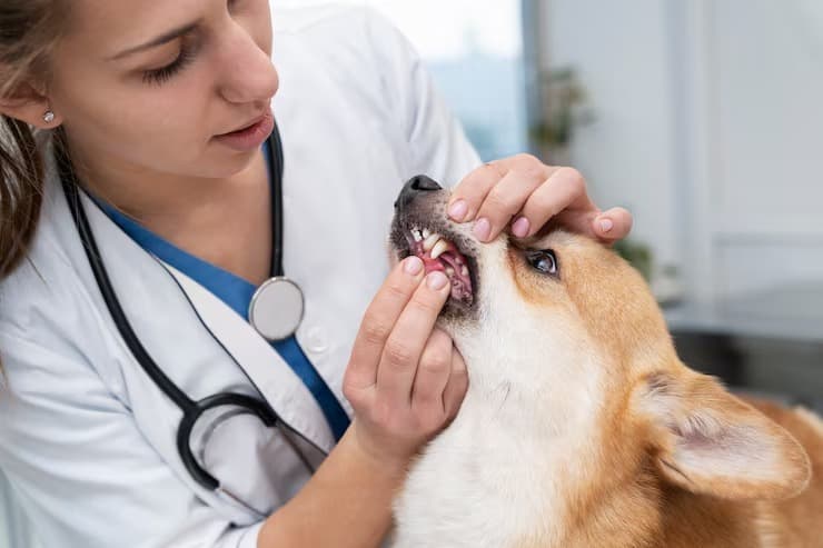 Clean teeth after dental procedure