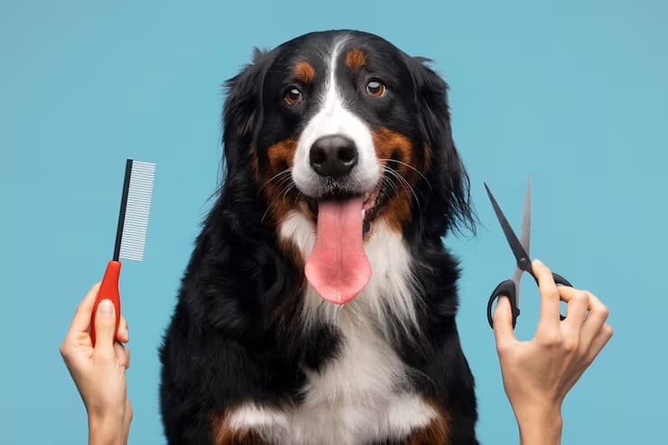 Dog being professionally groomed at The Animal Doctor Vet Clinic in Nairobi